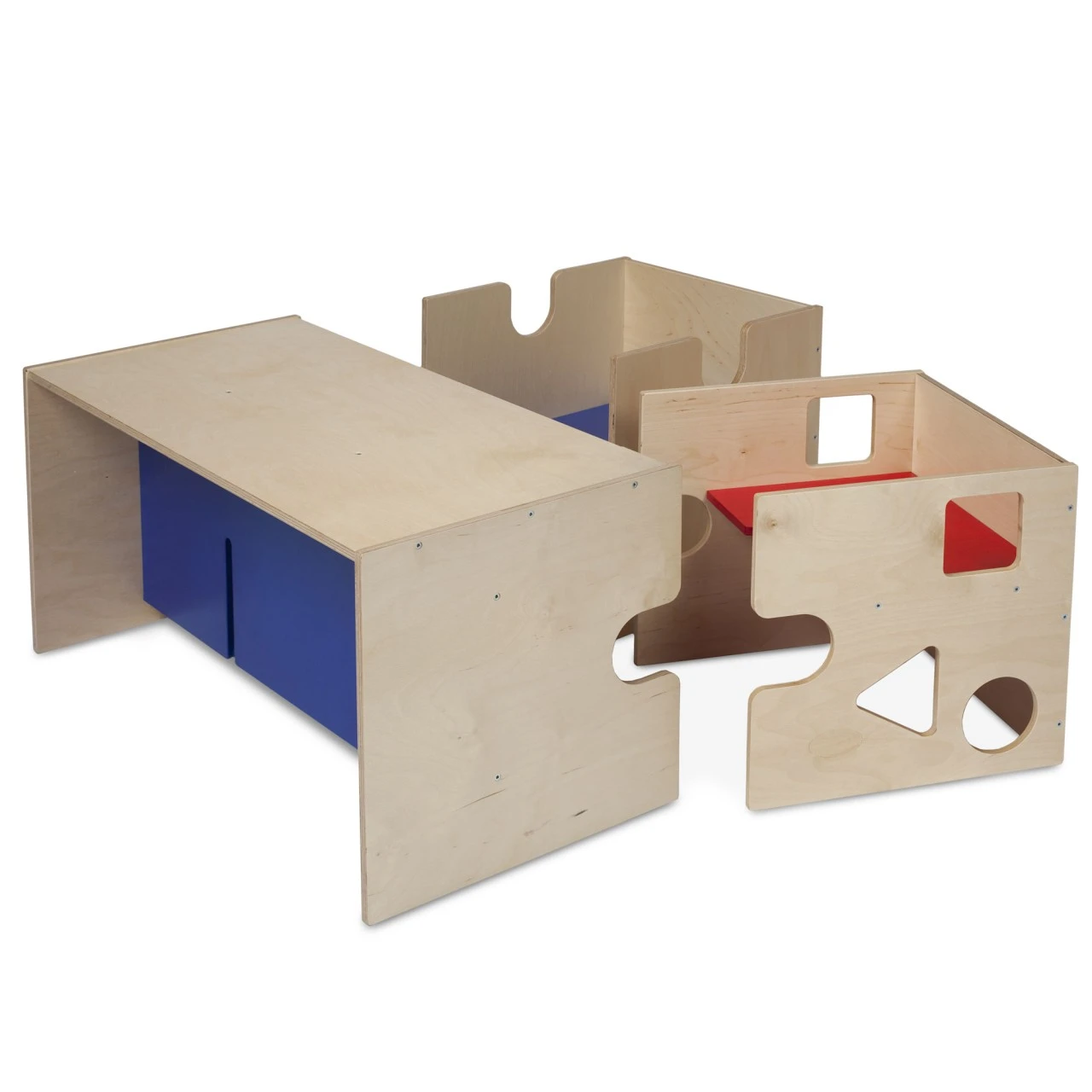 Babycube Tisch/Bank, Natur Lackiert 4 Babycube Tisch/Bank, Natur Lackiert – Bild 2