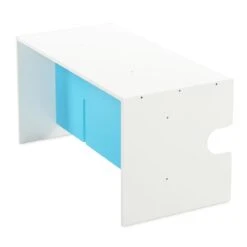 Babycube Tisch/Bank, Weiß Lackiert