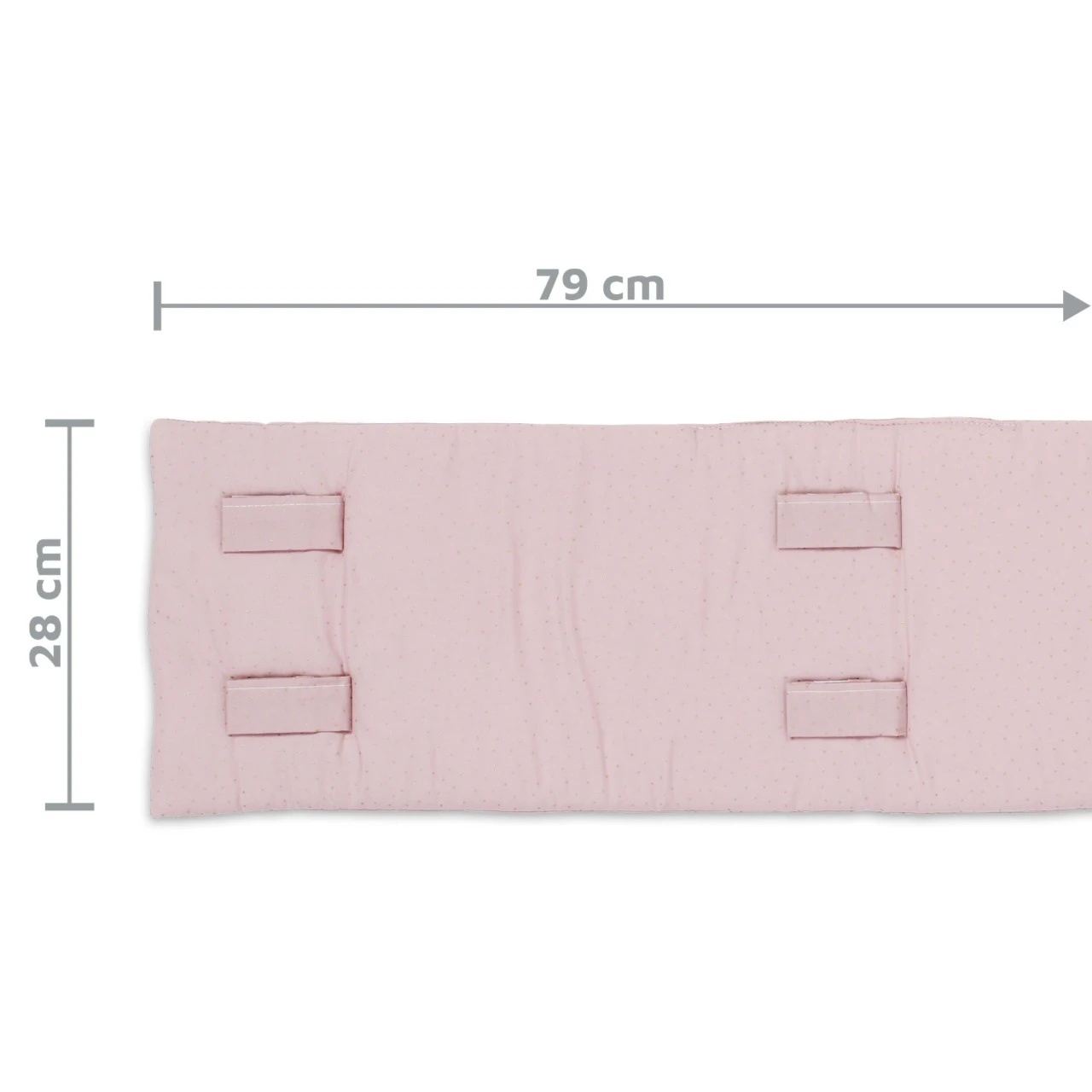 Babybay Gitterschutz Organic Cotton Royal Für Verschlussgitter Alle Modelle, Rosé Glitzerpunkte Gold 8 Babybay Gitterschutz Organic Cotton Royal Für Verschlussgitter Alle Modelle, Rosé Glitzerpunkte Gold – Bild 6