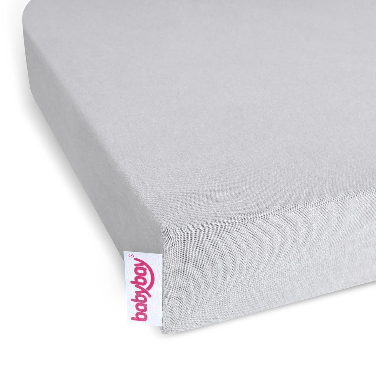 Babybay Jersey Spannbetttuch Deluxe Passend Für Modell Matratze Kinderbett-Umbausatz Original, Maxi Und Boxspring, Zartgrau 4 Babybay Jersey Spannbetttuch Deluxe Passend Für Modell Matratze Kinderbett-Umbausatz Original, Maxi Und Boxspring, Zartgrau – Bild 2