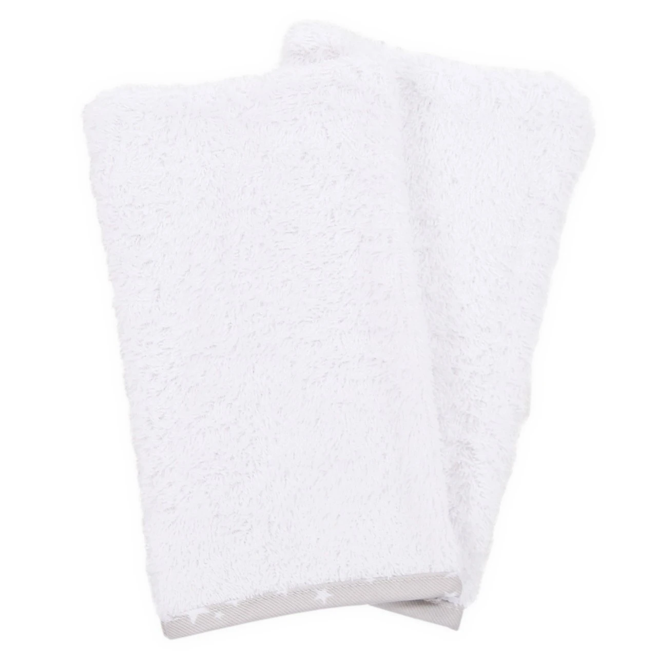 Babybay Kapuzenhandtuch 100x100 Cm Inkl. Zwei Waschlappen, Weiß Applikation Stern Perlgrau 5 Babybay Kapuzenhandtuch 100x100 Cm Inkl. Zwei Waschlappen, Weiß Applikation Stern Perlgrau – Bild 3