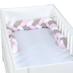 Babybay Nestchenschlange Geflochten Passend Für Kinderbetten, Weiß/beige/rosé -Baby Produkte Geschäft babybay kinderbett nestchenschlange geflochten weiss beige ros 501970 004e45o3tcrPaBI6 1280x1280
