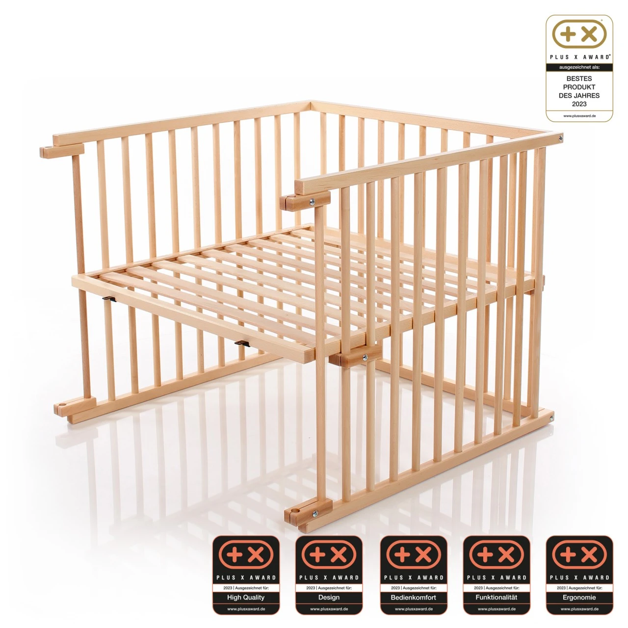 Babybay Kinderbett-Umbausatz Passend Für Modell Boxspring Comfort Plus, Natur Lackiert 3 Babybay Kinderbett-Umbausatz Passend Für Modell Boxspring Comfort Plus, Natur Lackiert