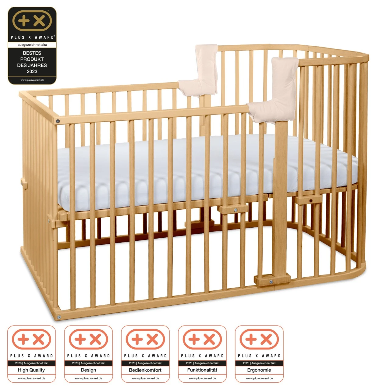 Babybay Kinderbett-Umbausatz Passend Für Modell Boxspring Comfort Plus, Natur Lackiert 5 Babybay Kinderbett-Umbausatz Passend Für Modell Boxspring Comfort Plus, Natur Lackiert – Bild 3