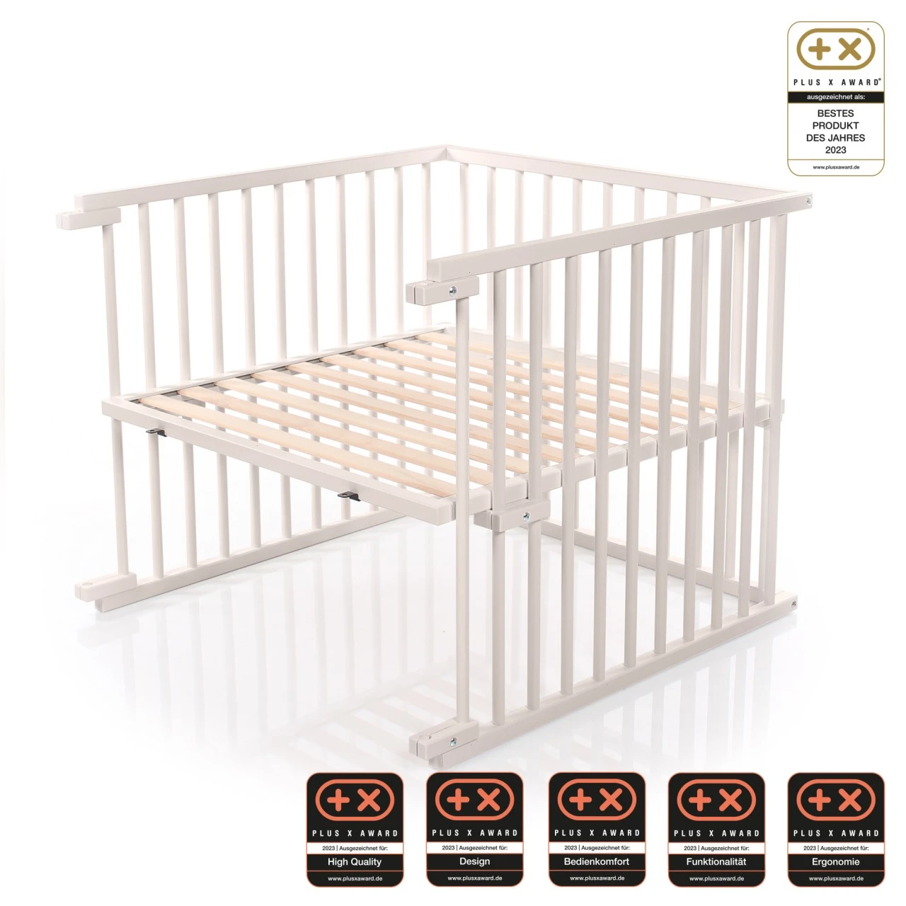 Babybay Kinderbett-Umbausatz Passend Für Modell Maxi Comfort Plus, Beige Lackiert 3 Babybay Kinderbett-Umbausatz Passend Für Modell Maxi Comfort Plus, Beige Lackiert