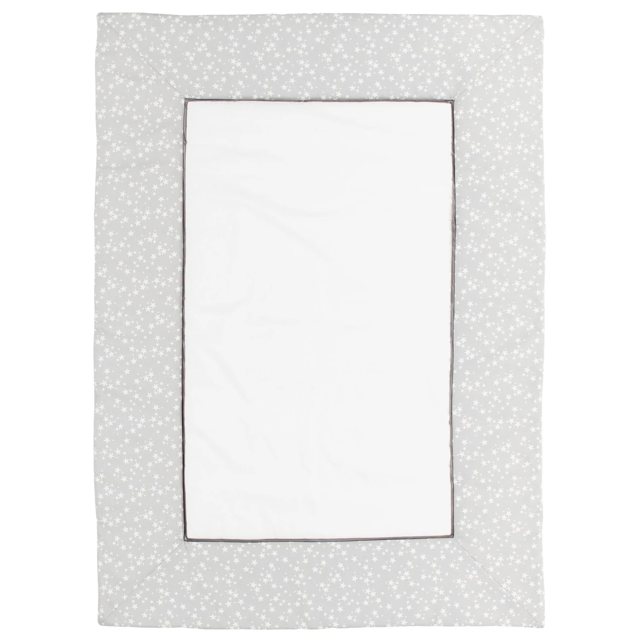 Babybay Krabbeldecke 135x100 Cm, Weiß/perlgrau Sterne Weiß 3 Babybay Krabbeldecke 135x100 Cm, Weiß/perlgrau Sterne Weiß