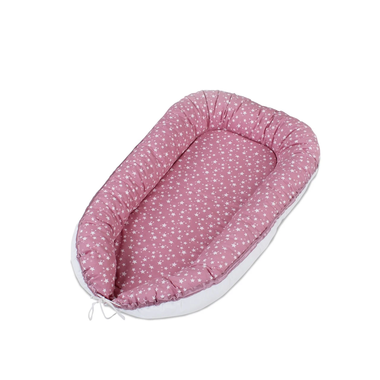 Babybay Kuschelnest Piqué, Beere Sterne Weiß 4 Babybay Kuschelnest Piqué, Beere Sterne Weiß – Bild 2