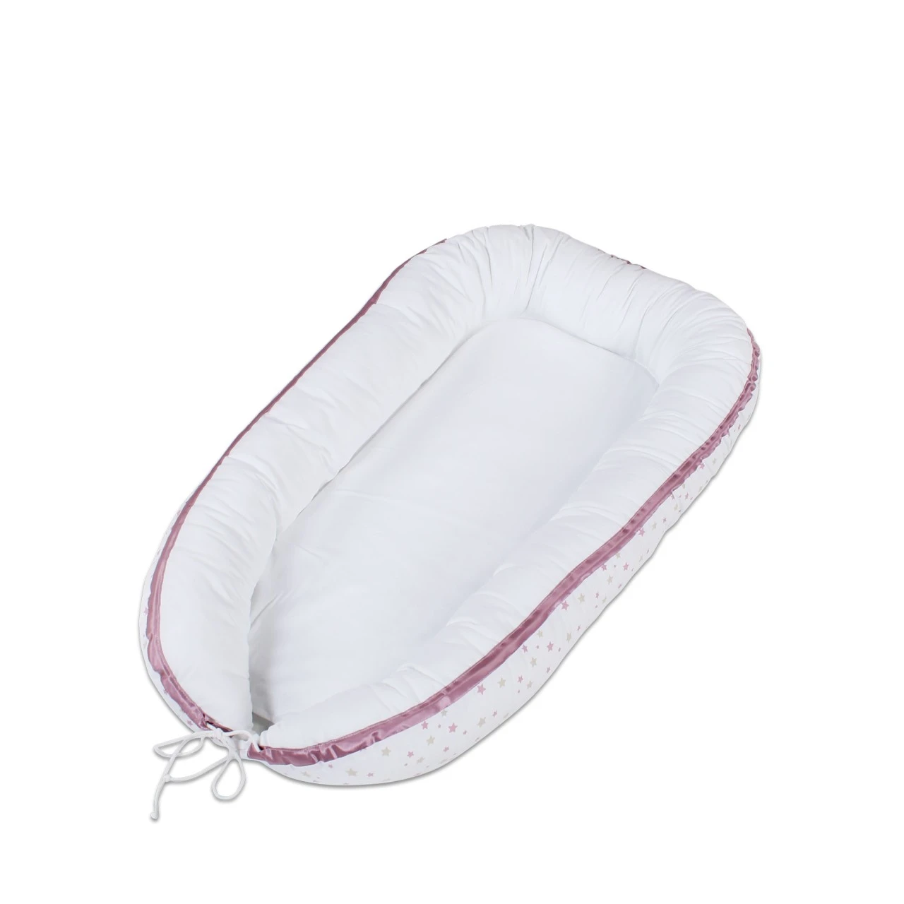 Babybay Kuschelnest Piqué, Weiß Sternemix Sand/beere 3 Babybay Kuschelnest Piqué, Weiß Sternemix Sand/beere