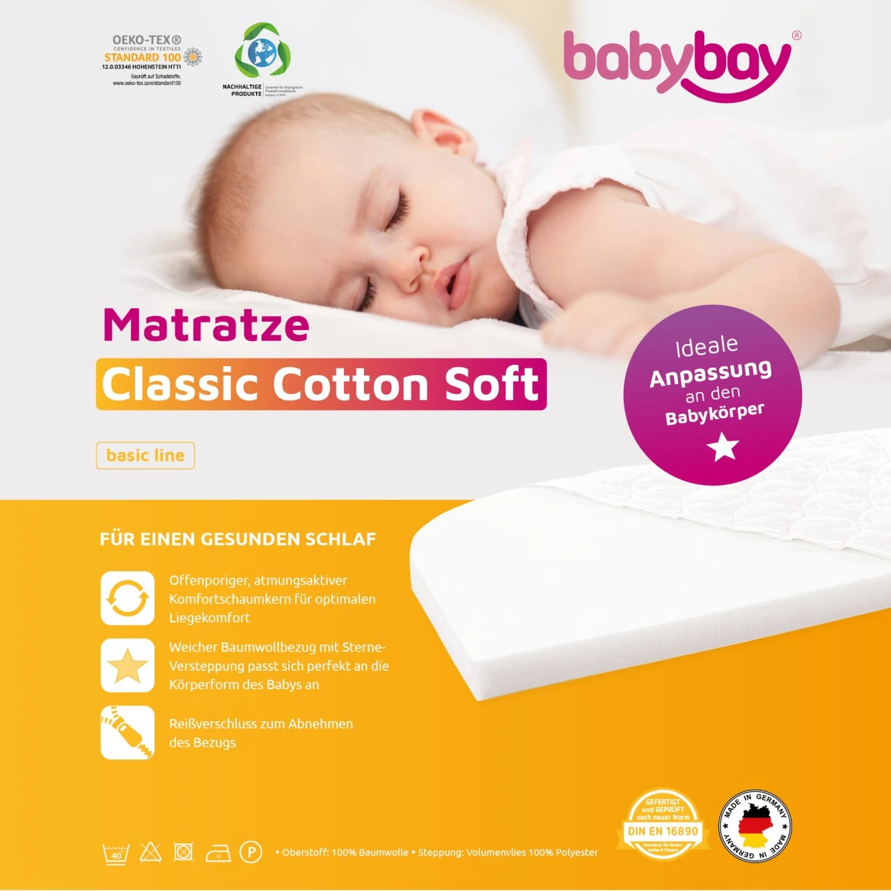 Babybay Matratze Classic Cotton Soft Passend Für Modell Original 11 Babybay Matratze Classic Cotton Soft Passend Für Modell Original – Bild 9