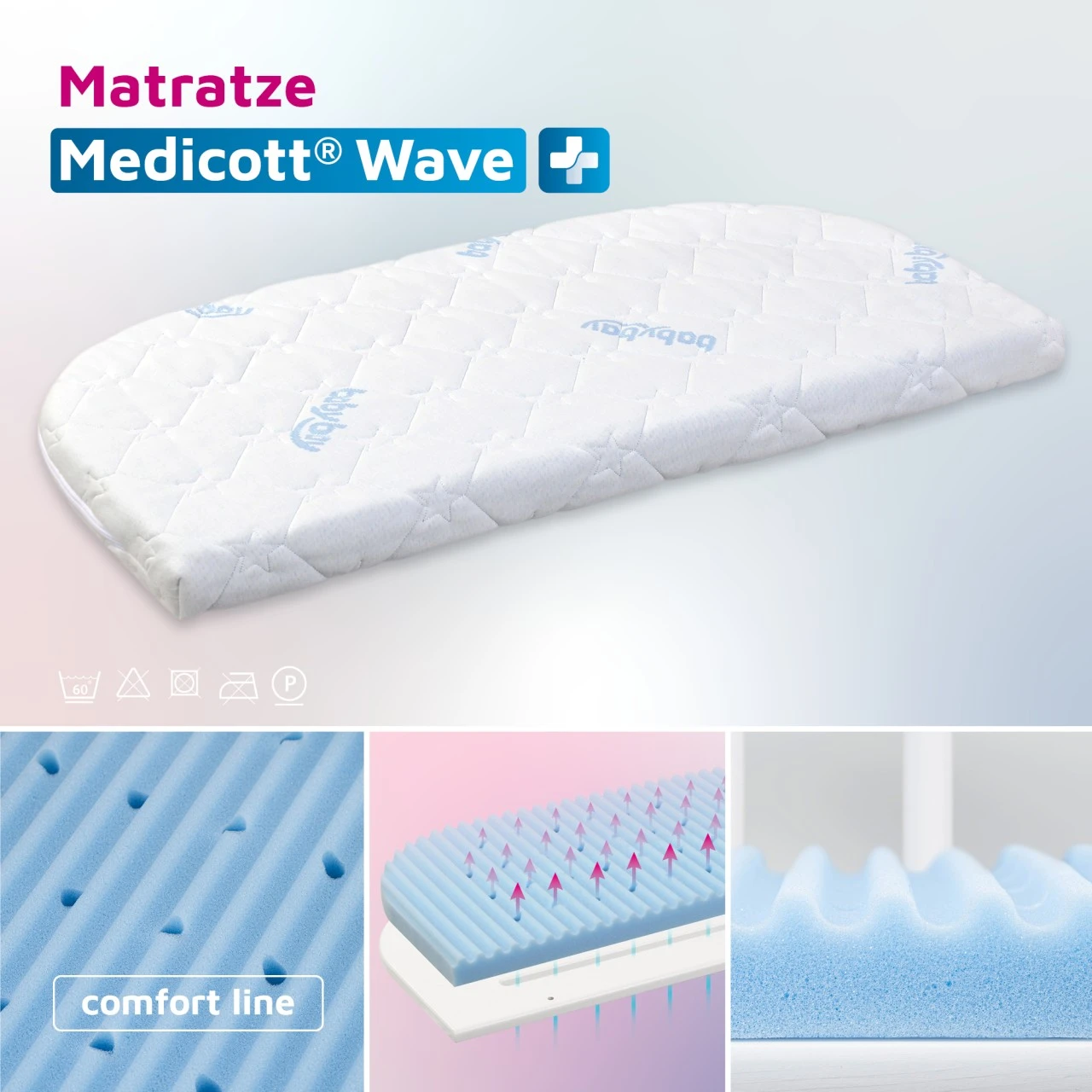 Babybay Matratze MediTex® Wave Passend Für Modell Comfort Und Boxspring Comfort 4 Babybay Matratze MediTex® Wave Passend Für Modell Comfort Und Boxspring Comfort – Bild 2