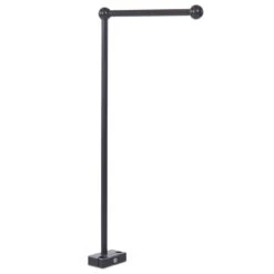 Babybay Mobilehalterung Passend Für Alle Modelle Mit Rundstäben, Schiefergrau Lackiert