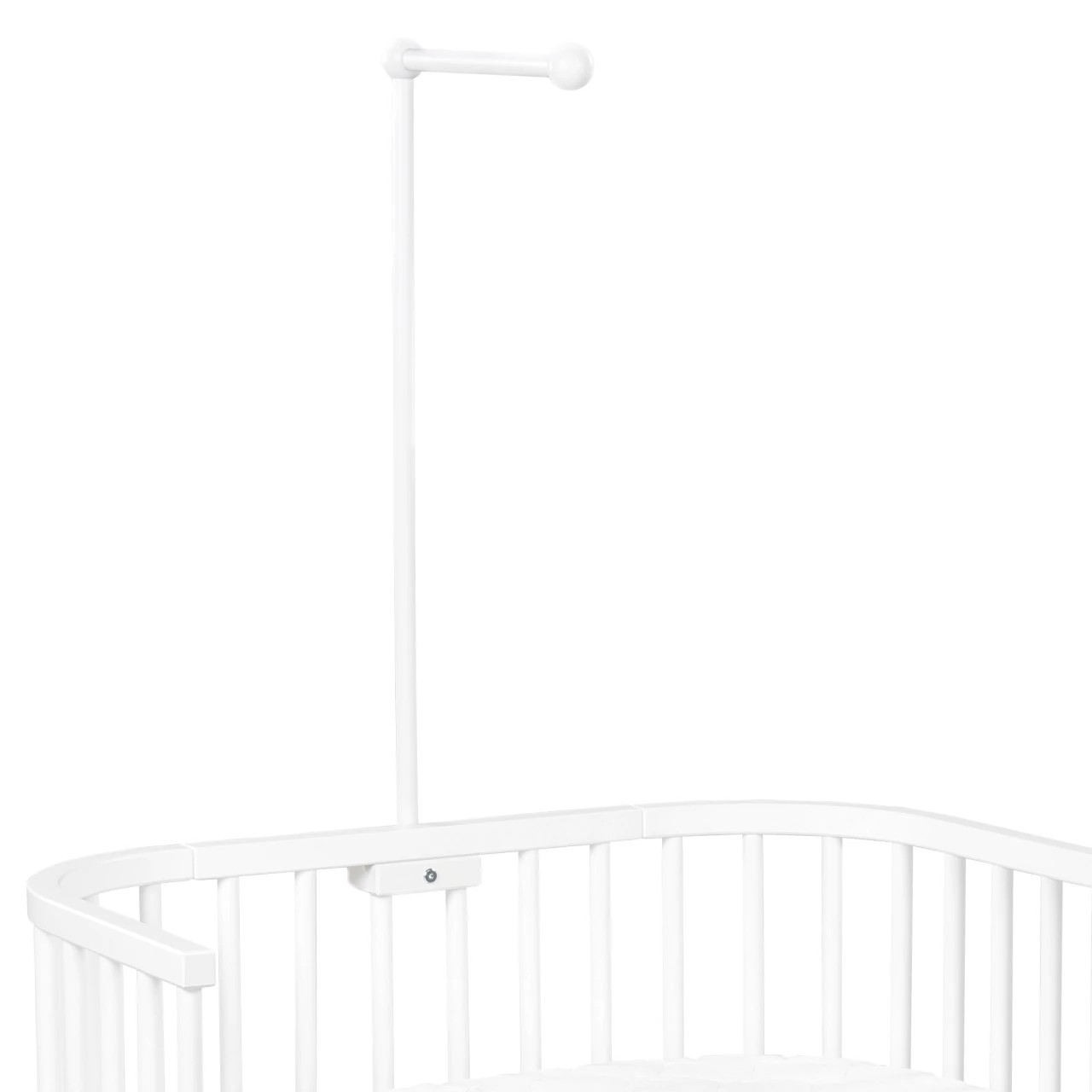 Babybay Mobilehalterung Passend Für Alle Modelle Mit Rundstäben, Weiß Lackiert 4 Babybay Mobilehalterung Passend Für Alle Modelle Mit Rundstäben, Weiß Lackiert – Bild 2