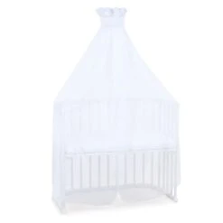 Baby Produkte Geschäft 25 Babybay Moskitoschutz Und Himmel Piqué Mit Band Passend Für Alle Modelle Bis 96 Cm Länge, Weiß