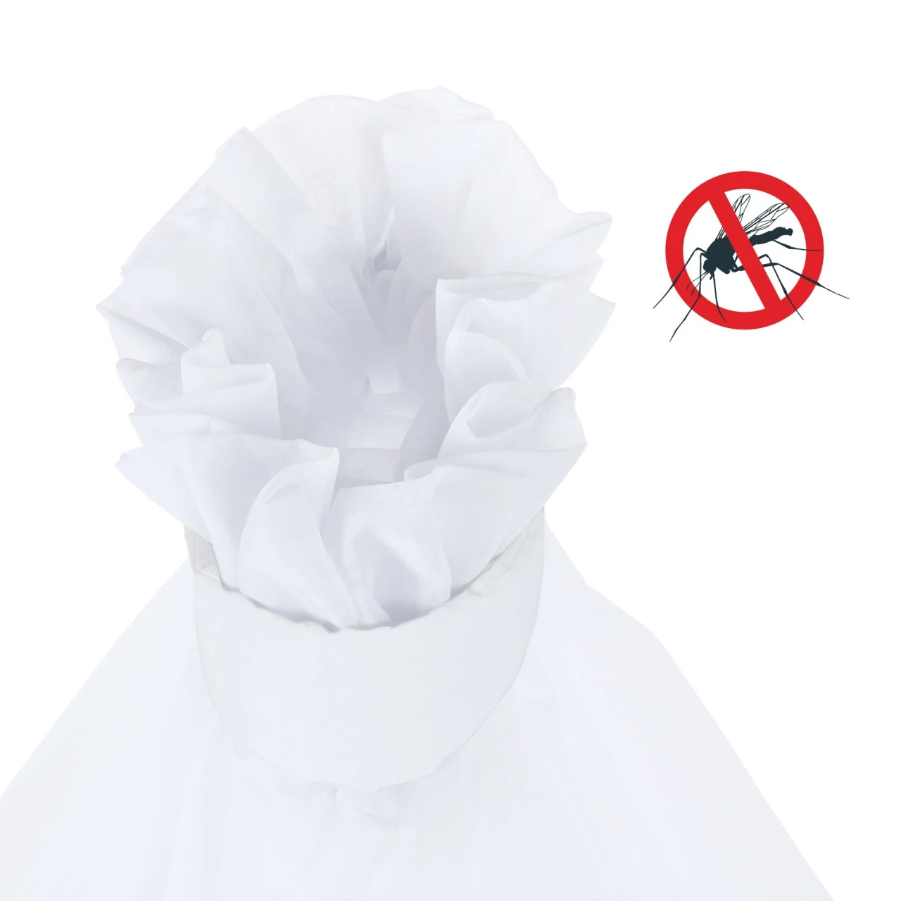 Babybay Moskitoschutz Und Himmel Piqué Mit Band Passend Für Alle Modelle Bis 96 Cm Länge, Weiß 5 Babybay Moskitoschutz Und Himmel Piqué Mit Band Passend Für Alle Modelle Bis 96 Cm Länge, Weiß – Bild 3