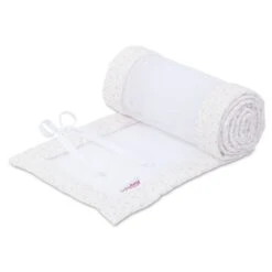 Babybay Nestchen Mesh Passend Für Modell Boxspring XXL, Weiß Glitzersterne Rosé