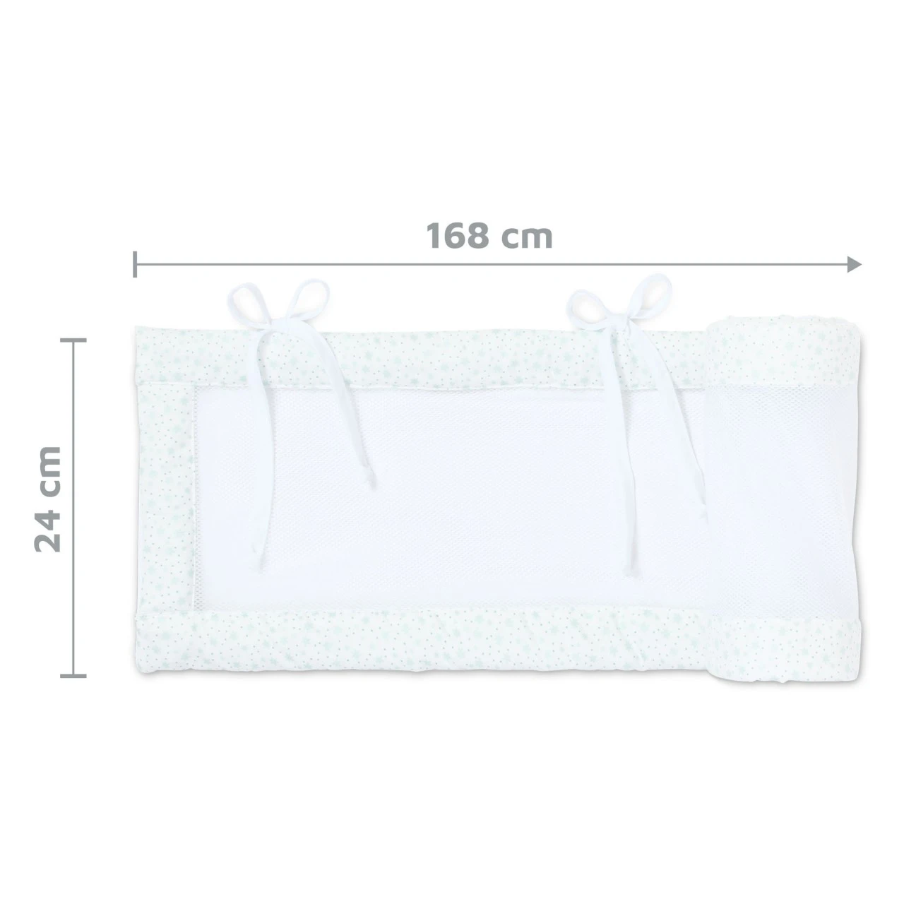 Babybay Nestchen Mesh Passend Für Modell Maxi, Boxspring, Comfort Und Comfort Plus, Weiß Glitzersterne Mint 8 Babybay Nestchen Mesh Passend Für Modell Maxi, Boxspring, Comfort Und Comfort Plus, Weiß Glitzersterne Mint – Bild 6