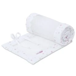 Babybay Nestchen Mesh-Piqué Passend Für Modell Boxspring XXL, Weiß Sternemix Sand/beere