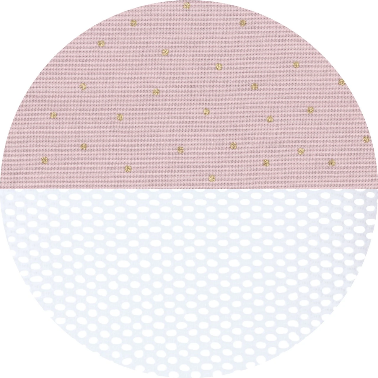Babybay Nestchen Mesh Royal Passend Für Modell Boxspring XXL, Rosé Glitzerpunkte Gold 6 Babybay Nestchen Mesh Royal Passend Für Modell Boxspring XXL, Rosé Glitzerpunkte Gold – Bild 4