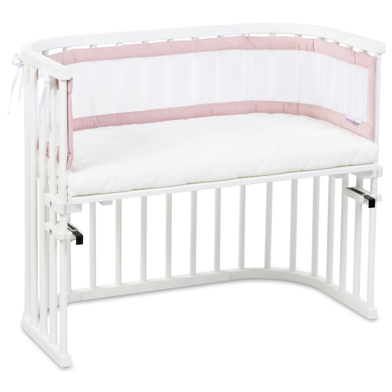 Babybay Nestchen Mesh Royal Passend Für Modell Maxi, Boxspring, Comfort Und Comfort Plus, Rosé Glitzerpunkte Gold 7 Babybay Nestchen Mesh Royal Passend Für Modell Maxi, Boxspring, Comfort Und Comfort Plus, Rosé Glitzerpunkte Gold – Bild 5