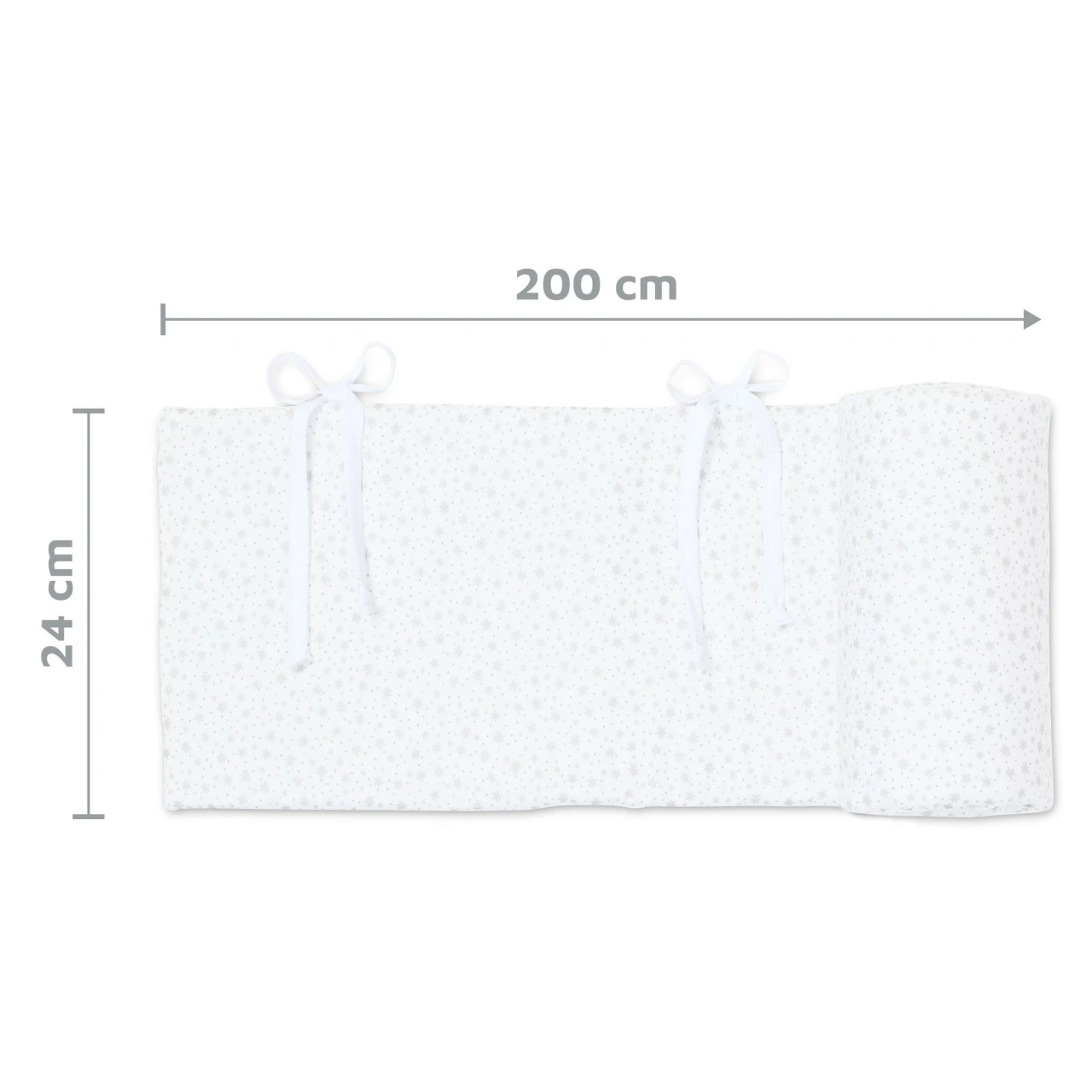 Babybay Nestchen Organic Cotton Passend Für Modell Boxspring XXL, Weiß Glitzersterne Silber 8 Babybay Nestchen Organic Cotton Passend Für Modell Boxspring XXL, Weiß Glitzersterne Silber – Bild 6