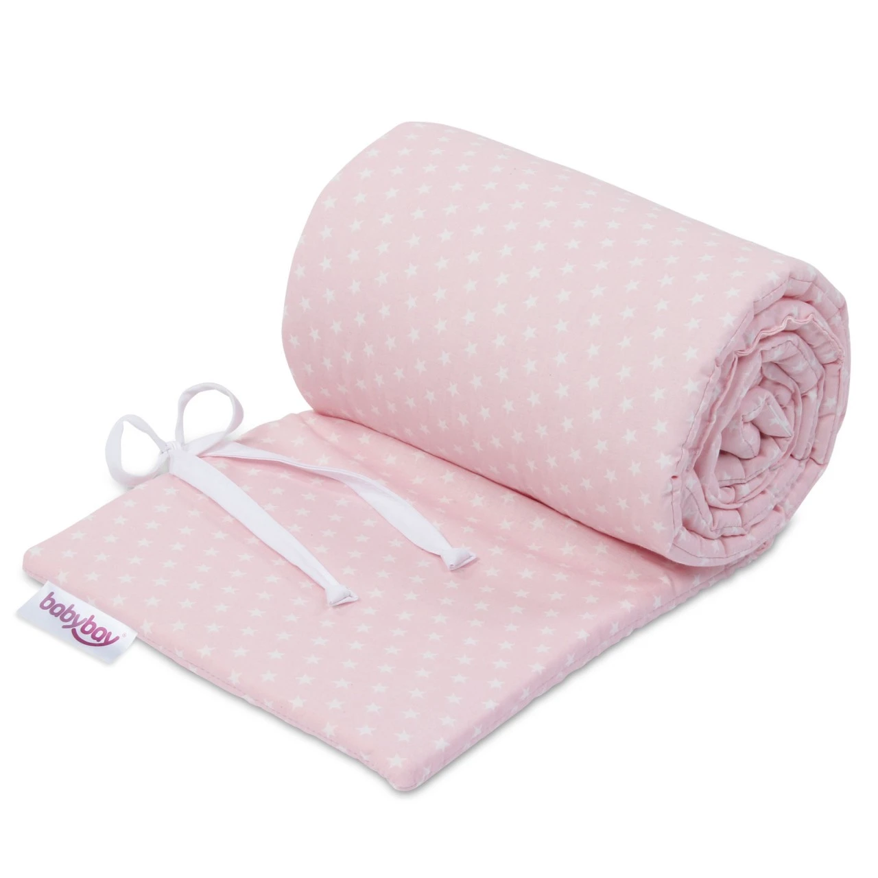 Babybay Nestchen Organic Cotton Passend Für Modell Maxi, Boxspring, Comfort Und Comfort Plus, Rose Sterne Weiß 3 Babybay Nestchen Organic Cotton Passend Für Modell Maxi, Boxspring, Comfort Und Comfort Plus, Rose Sterne Weiß