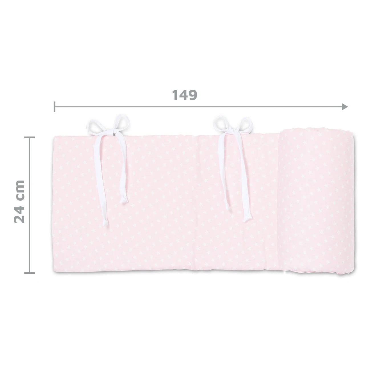 Babybay Nestchen Organic Cotton Passend Für Modell Original, Rose Sterne Weiß 8 Babybay Nestchen Organic Cotton Passend Für Modell Original, Rose Sterne Weiß – Bild 6