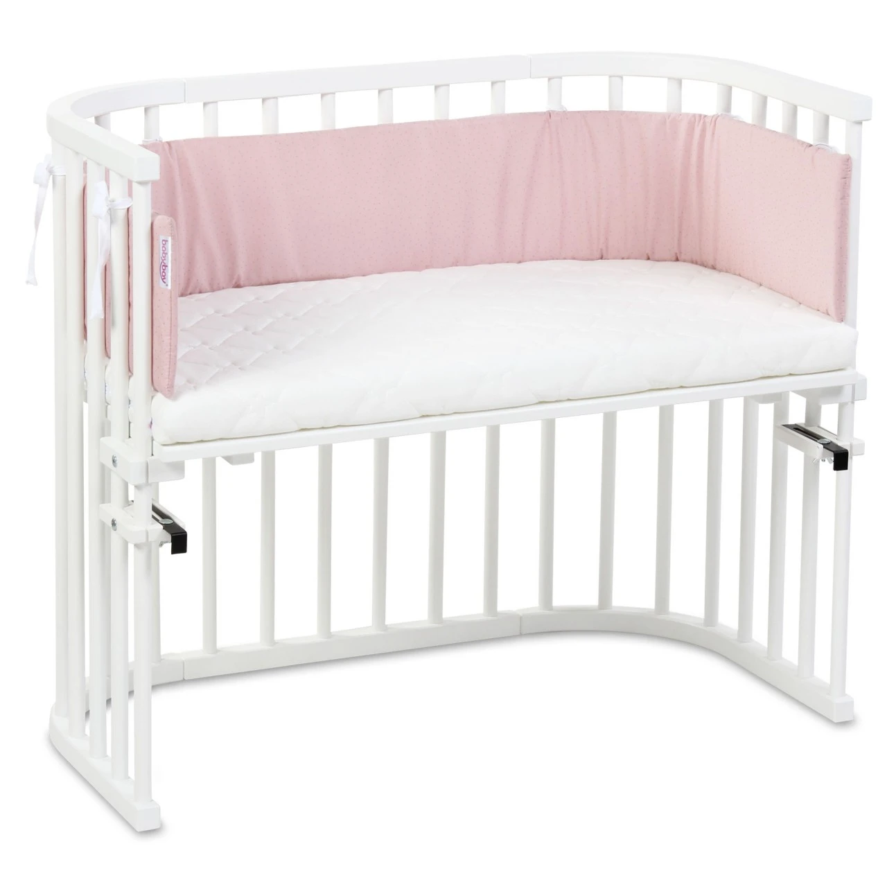 Babybay Nestchen Organic Cotton Royal Passend Für Modell Boxspring XXL, Rosé Glitzerpunkte Gold 7 Babybay Nestchen Organic Cotton Royal Passend Für Modell Boxspring XXL, Rosé Glitzerpunkte Gold – Bild 5