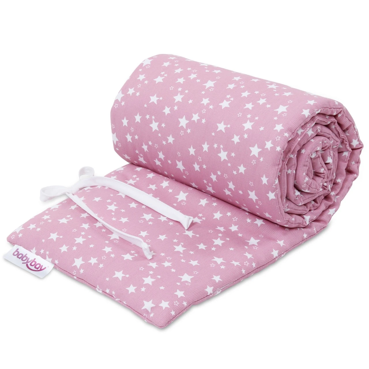 Babybay Nestchen Piqué Passend Für Modell Maxi, Boxspring, Comfort Und Comfort Plus, Beere Sterne Weiß 3 Babybay Nestchen Piqué Passend Für Modell Maxi, Boxspring, Comfort Und Comfort Plus, Beere Sterne Weiß