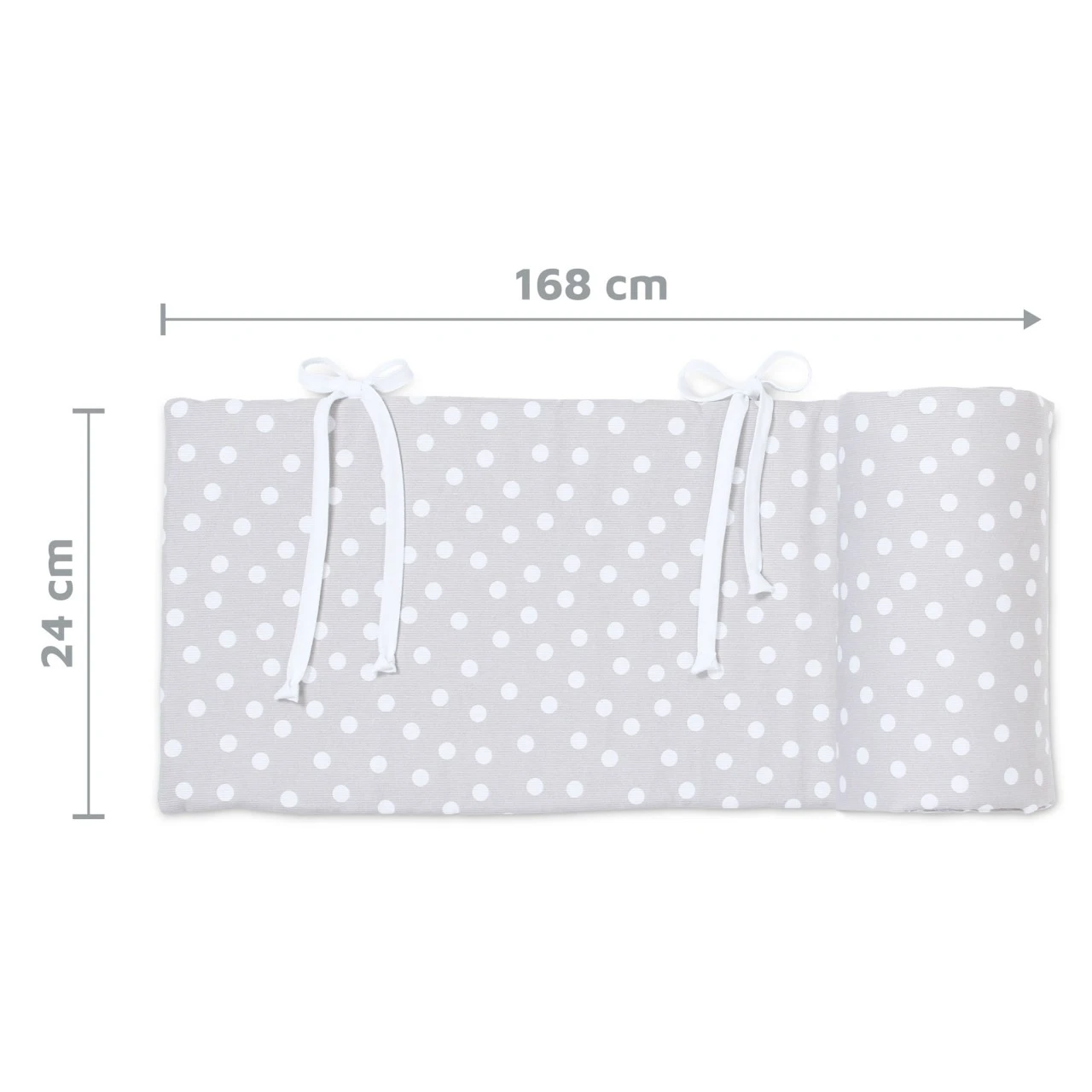 Babybay Nestchen Piqué Passend Für Modell Maxi, Boxspring, Comfort Und Comfort Plus, Perlgrau Punkte Weiß 8 Babybay Nestchen Piqué Passend Für Modell Maxi, Boxspring, Comfort Und Comfort Plus, Perlgrau Punkte Weiß – Bild 6