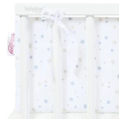 Babybay Nestchen Piqué Passend Für Modell Maxi, Boxspring, Comfort Und Comfort Plus, Weiß Sternemix Sand/azurblau -Baby Produkte Geschäft babybay nestchen pique maxi boxspring comfort plus sternemix sand azurblau 160831 001 003 1280x1280