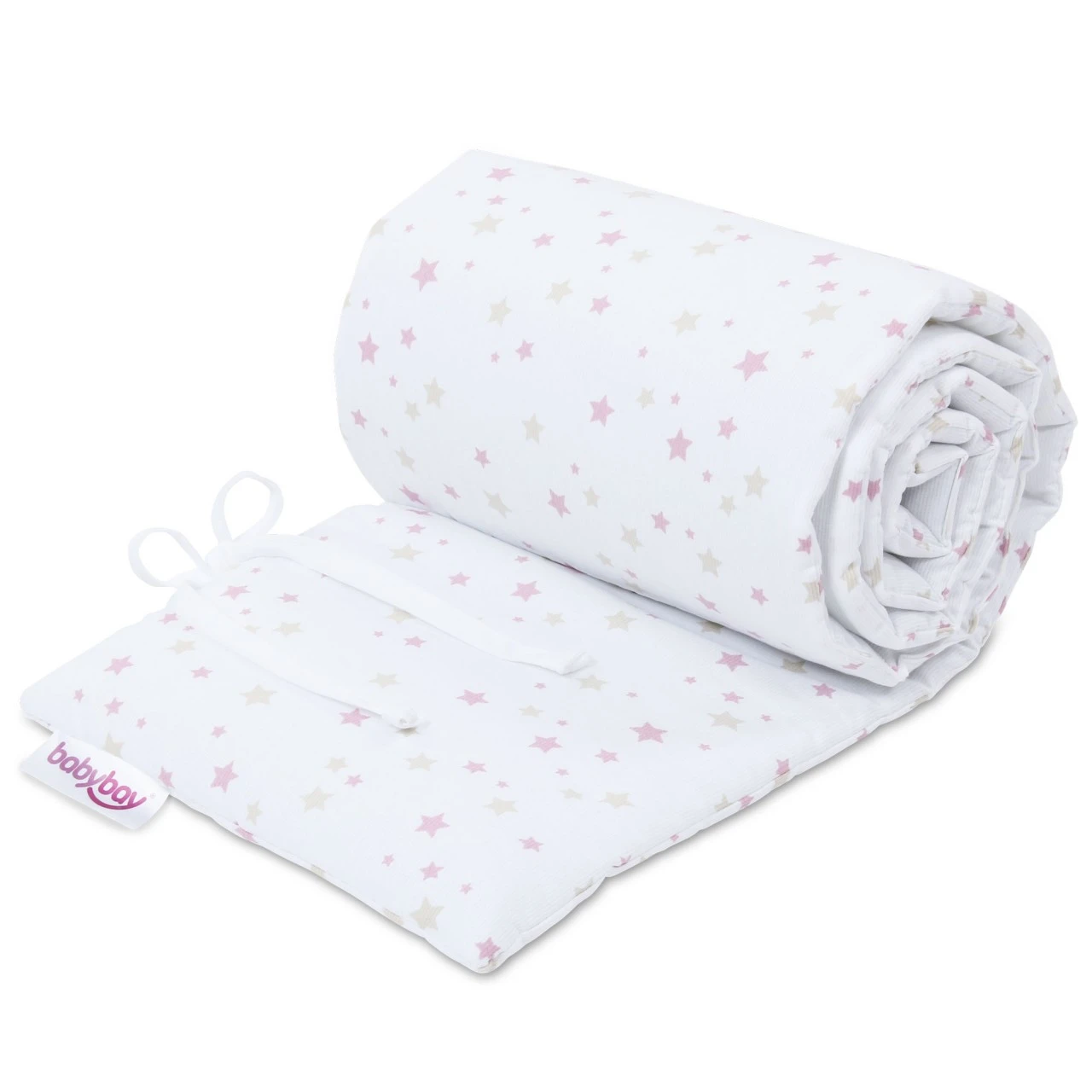 Babybay Nestchen Piqué Passend Für Modell Maxi, Boxspring, Comfort Und Comfort Plus, Weiß Sternemix Sand/beere 3 Babybay Nestchen Piqué Passend Für Modell Maxi, Boxspring, Comfort Und Comfort Plus, Weiß Sternemix Sand/beere