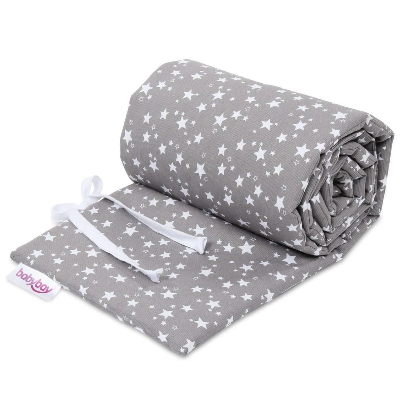 Babybay Nestchen Piqué Passend Für Modell Maxi, Boxspring, Comfort Und Comfort Plus, Taupe Sterne Weiß 3 Babybay Nestchen Piqué Passend Für Modell Maxi, Boxspring, Comfort Und Comfort Plus, Taupe Sterne Weiß