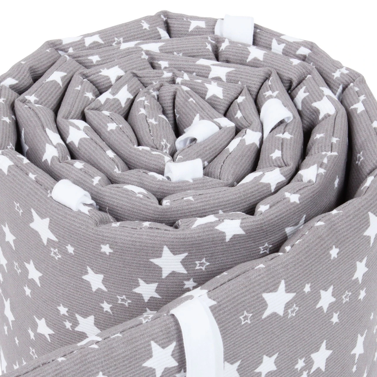 Babybay Nestchen Piqué Passend Für Modell Maxi, Boxspring, Comfort Und Comfort Plus, Taupe Sterne Weiß 4 Babybay Nestchen Piqué Passend Für Modell Maxi, Boxspring, Comfort Und Comfort Plus, Taupe Sterne Weiß – Bild 2