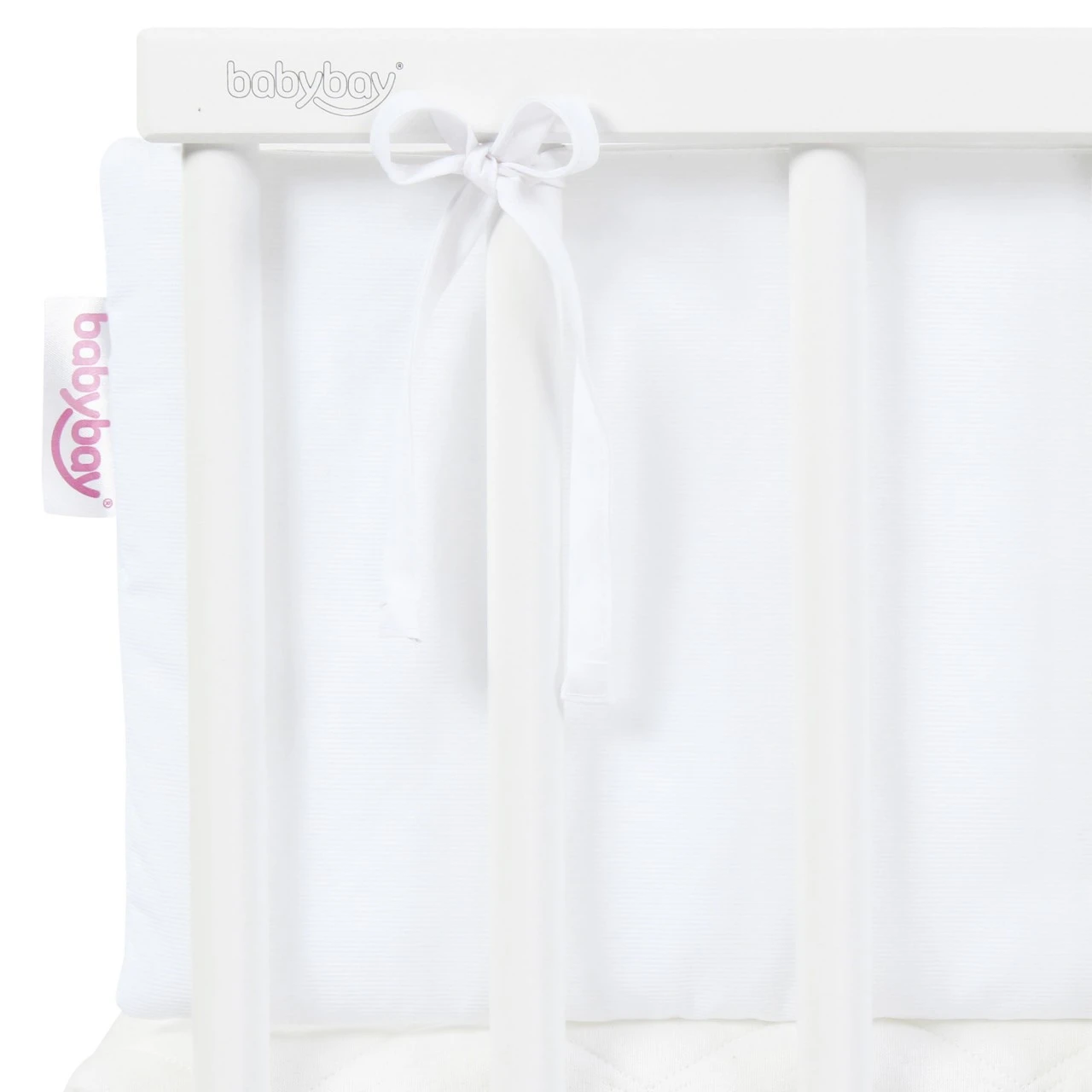 Babybay Nestchen Piqué Passend Für Modell Maxi, Boxspring, Comfort Und Comfort Plus, Weiß Applikation Stern Beere Sterne Weiß 5 Babybay Nestchen Piqué Passend Für Modell Maxi, Boxspring, Comfort Und Comfort Plus, Weiß Applikation Stern Beere Sterne Weiß – Bild 3