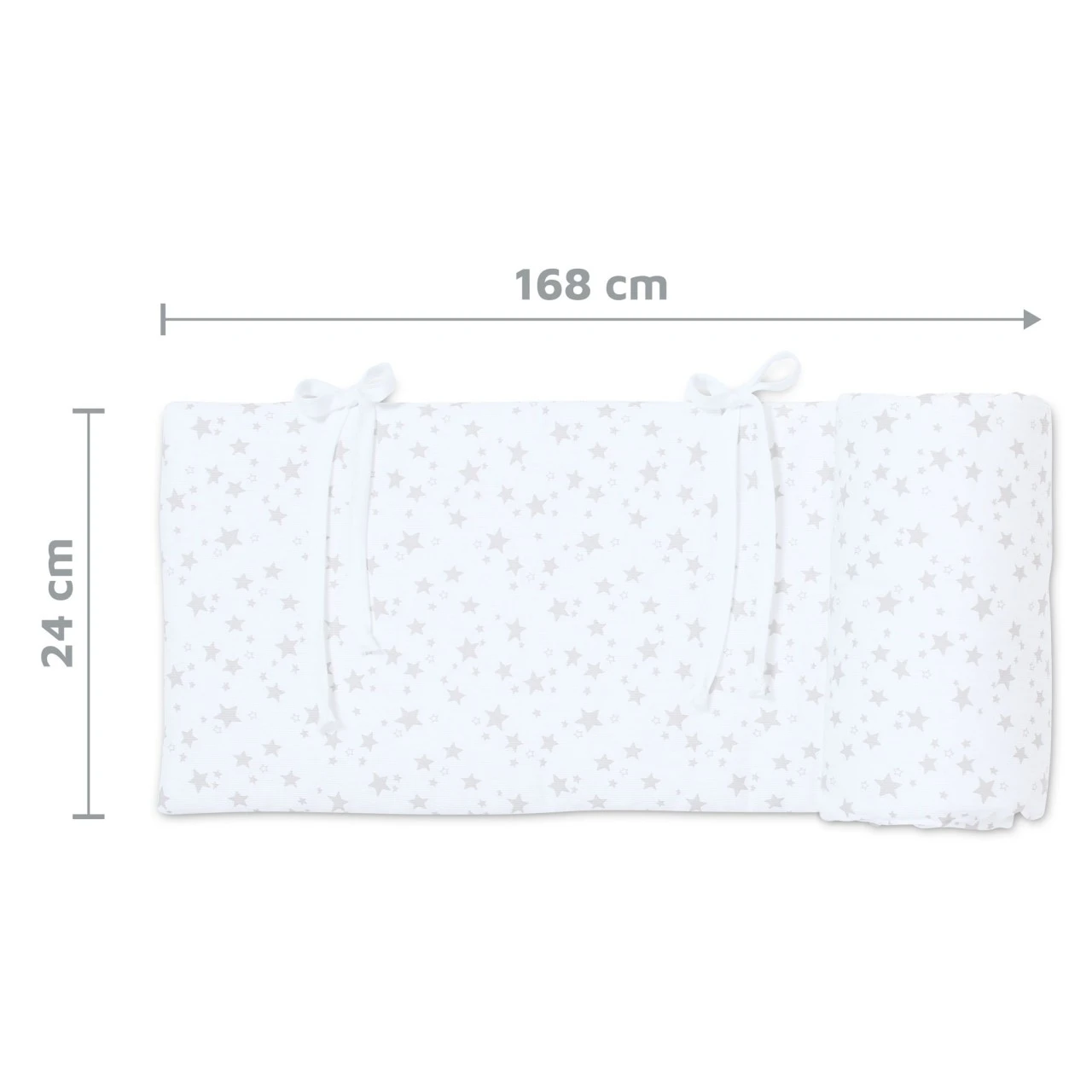 Babybay Nestchen Piqué Passend Für Modell Maxi, Boxspring, Comfort Und Comfort Plus, Weiß Sterne Perlgrau 8 Babybay Nestchen Piqué Passend Für Modell Maxi, Boxspring, Comfort Und Comfort Plus, Weiß Sterne Perlgrau – Bild 6