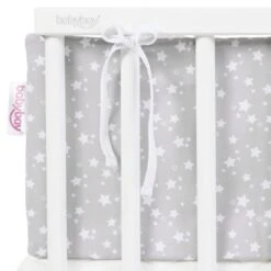 Babybay Nestchen Piqué Passend Für Modell Midi Und Mini, Perlgrau Sterne Weiß -Baby Produkte Geschäft babybay nestchen pique midi mini perlgrau sterne weiss 120814 003 1280x1280