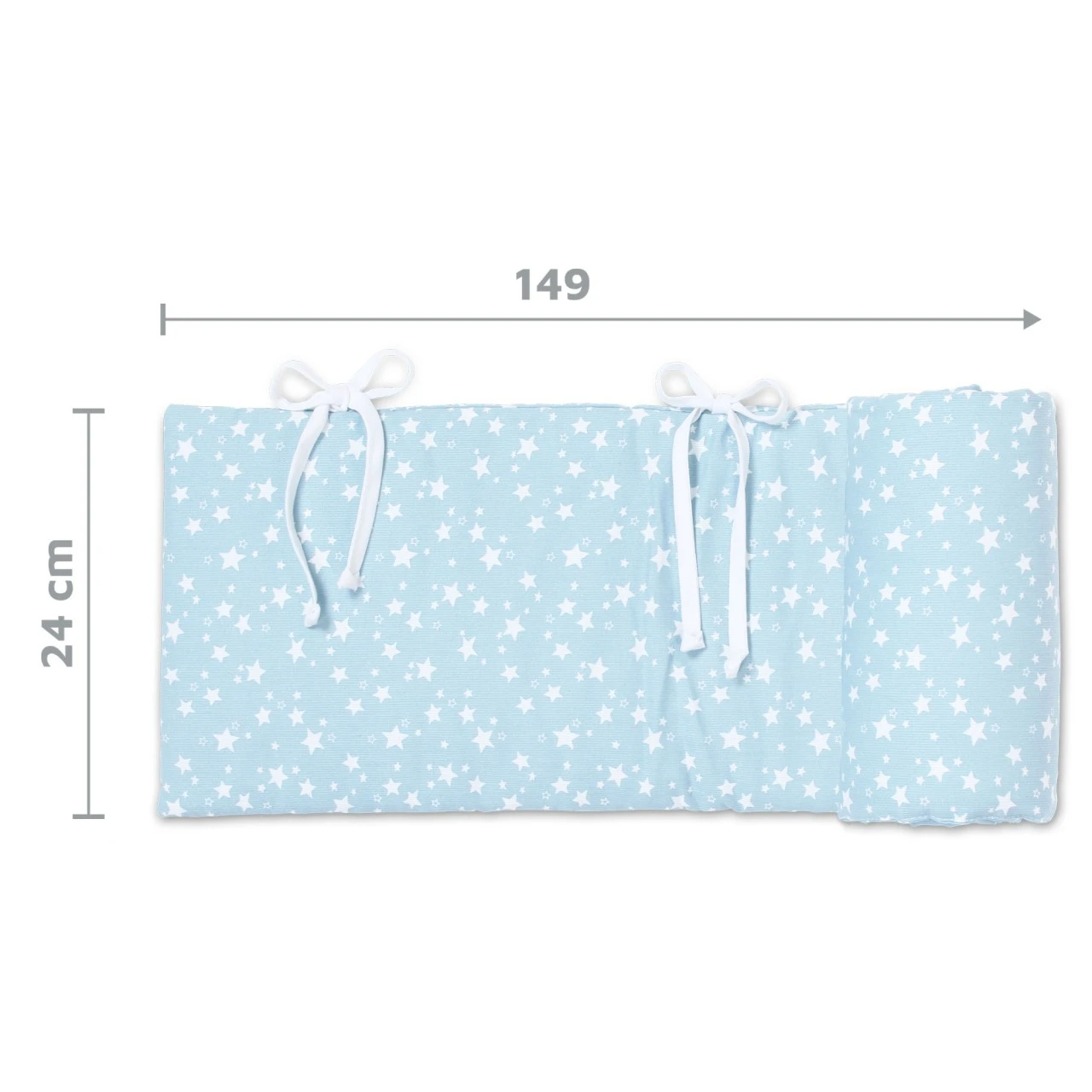 Babybay Nestchen Piqué Passend Für Modell Original, Azurblau Sterne Weiß 8 Babybay Nestchen Piqué Passend Für Modell Original, Azurblau Sterne Weiß – Bild 6