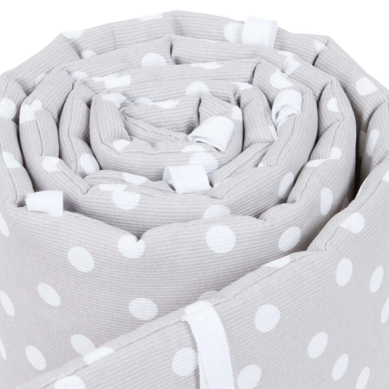 Babybay Nestchen Piqué Passend Für Modell Original, Perlgrau Punkte Weiß 4 Babybay Nestchen Piqué Passend Für Modell Original, Perlgrau Punkte Weiß – Bild 2