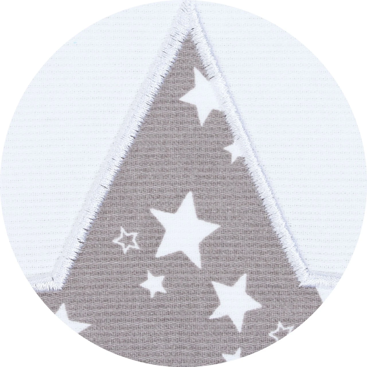 Babybay Nestchen Piqué Passend Für Modell Original, Weiß Applikation Stern Taupe Sterne Weiß 6 Babybay Nestchen Piqué Passend Für Modell Original, Weiß Applikation Stern Taupe Sterne Weiß – Bild 4