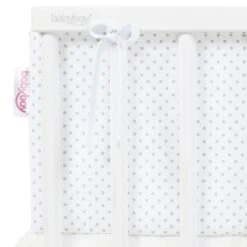 Babybay Nestchen Piqué Passend Für Modell Original, Weiß Punkte Perlgrau -Baby Produkte Geschäft babybay nestchen pique original weiss punkte perlgrau 100817 003 1280x1280