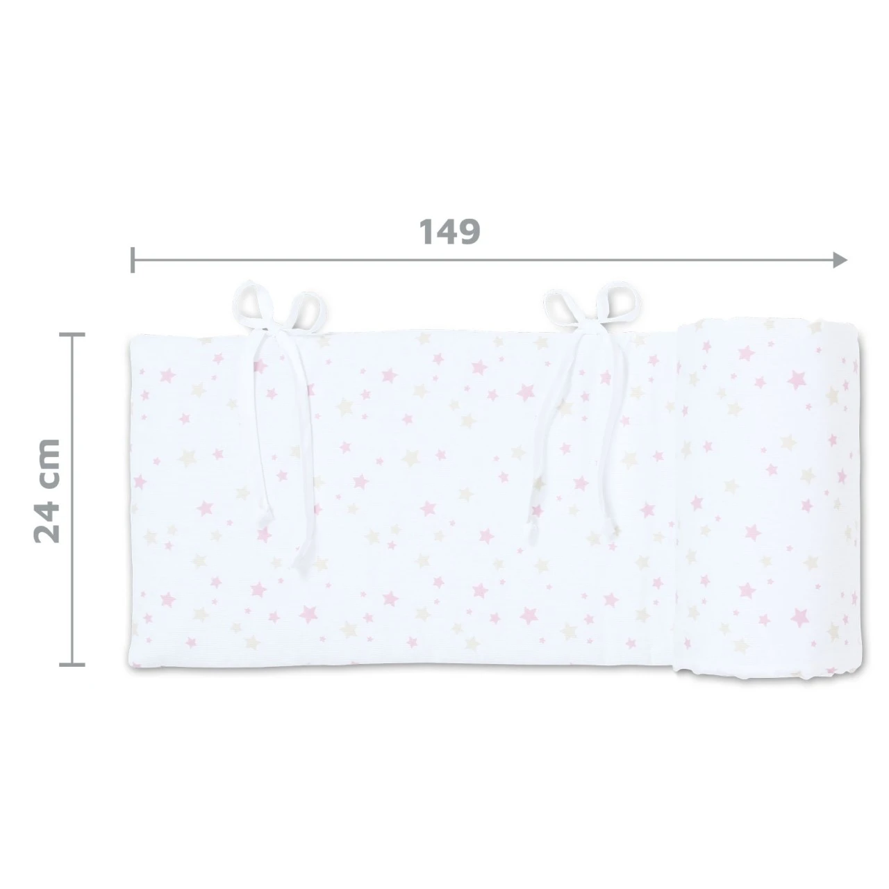 Babybay Nestchen Piqué Passend Für Modell Original, Weiß Sternemix Sand/beere 8 Babybay Nestchen Piqué Passend Für Modell Original, Weiß Sternemix Sand/beere – Bild 6