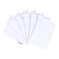 Babybay Nestchen Ultrafresh Piqué Passend Für Modell Maxi, Boxspring, Comfort, Midi Und Comfort Plus, Weiß Sternemix Sand/azurblau