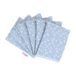 Babybay Nestchen Ultrafresh Piqué Passend Für Modell Original, Azurblau Sterne Weiß