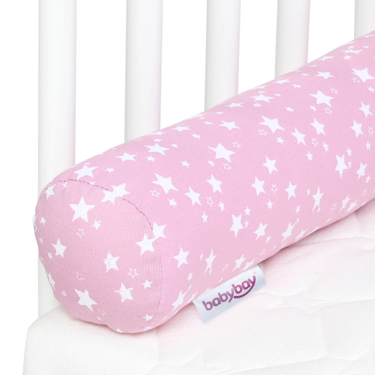 Babybay Nestchenschlange Piqué Passend Für Kinderbetten, Beere Sterne Weiß 6 Babybay Nestchenschlange Piqué Passend Für Kinderbetten, Beere Sterne Weiß – Bild 4