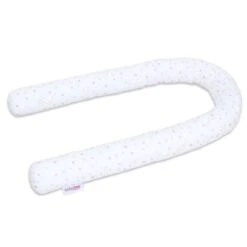 Babybay Nestchenschlange Piqué Passend Für Kinderbetten, Weiß Sternemix Sand/beere