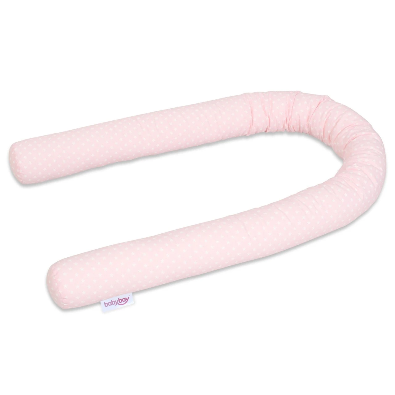 Babybay Nestchenschlange Organic Cotton Passend Für Alle Modelle, Rose Sterne Weiß 3 Babybay Nestchenschlange Organic Cotton Passend Für Alle Modelle, Rose Sterne Weiß