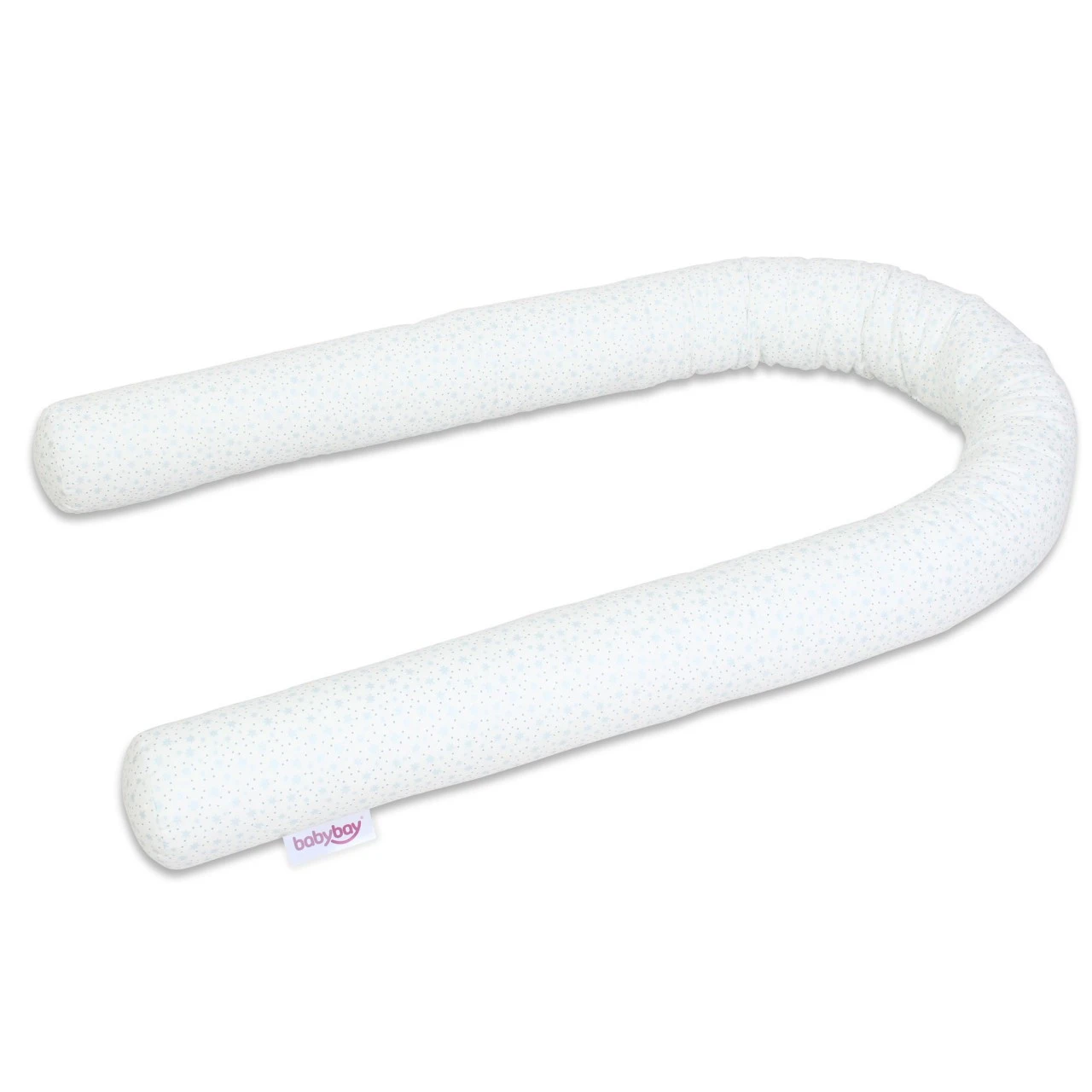 Babybay Nestchenschlange Organic Cotton Passend Für Alle Modelle, Weiß Glitzersterne Diamantblau 3 Babybay Nestchenschlange Organic Cotton Passend Für Alle Modelle, Weiß Glitzersterne Diamantblau