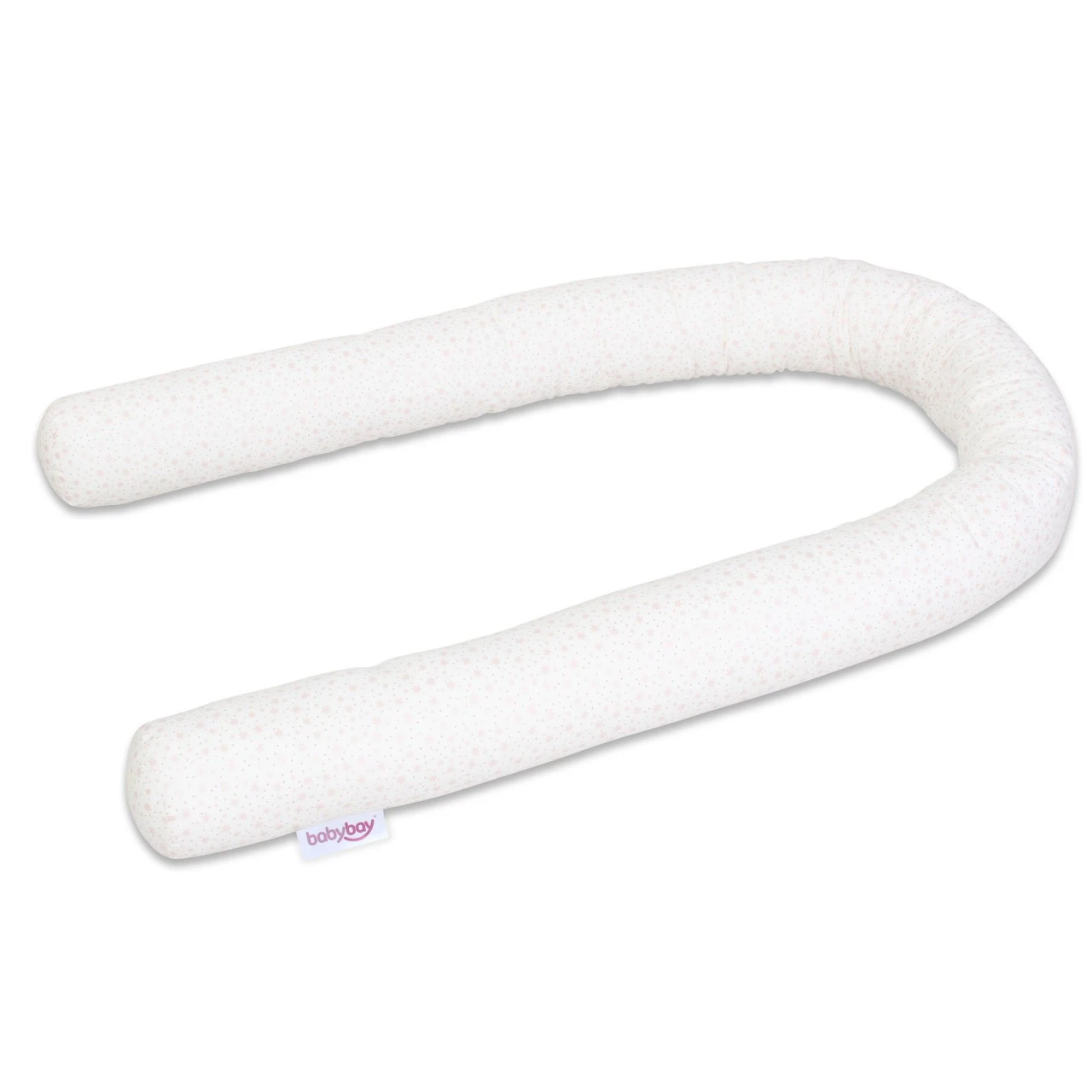 Babybay Nestchenschlange Organic Cotton Passend Für Alle Modelle, Weiß Glitzersterne Rosé 3 Babybay Nestchenschlange Organic Cotton Passend Für Alle Modelle, Weiß Glitzersterne Rosé