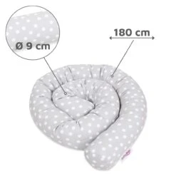 Babybay Nestchenschlange Piqué Passend Für Alle Modelle, Perlgrau Punkte Weiß -Baby Produkte Geschäft babybay nestchenschlange pique perlgrau punkte weiss 500916 003 1280x1280