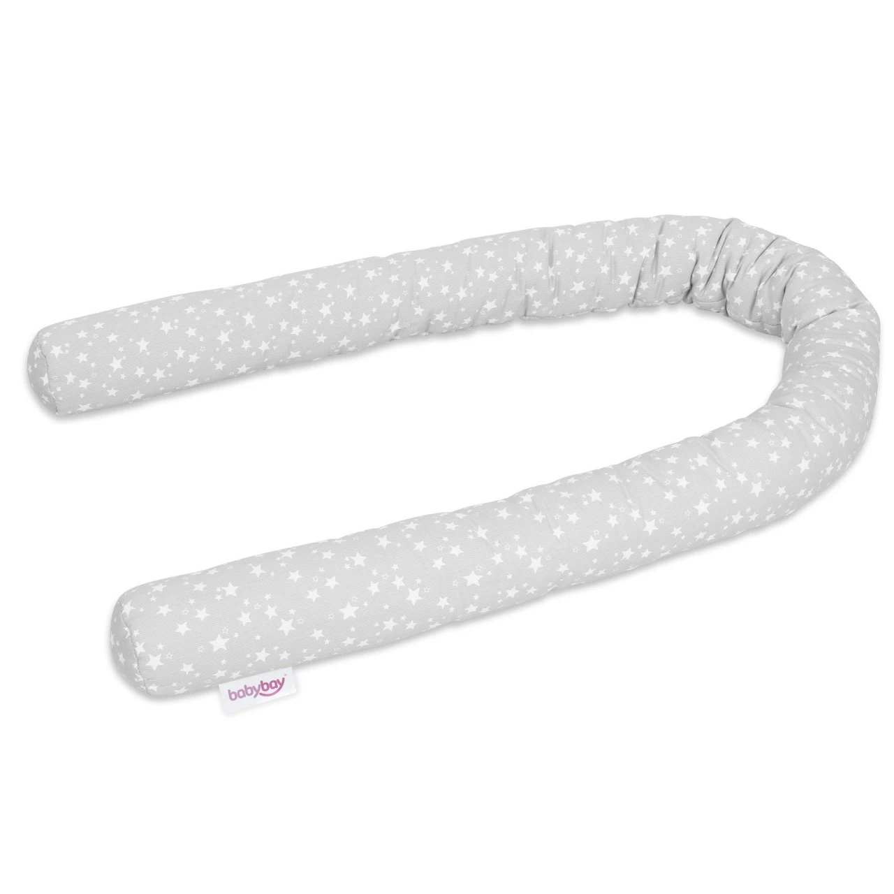 Babybay Nestchenschlange Piqué Passend Für Alle Modelle, Perlgrau Sterne Weiß 3 Babybay Nestchenschlange Piqué Passend Für Alle Modelle, Perlgrau Sterne Weiß